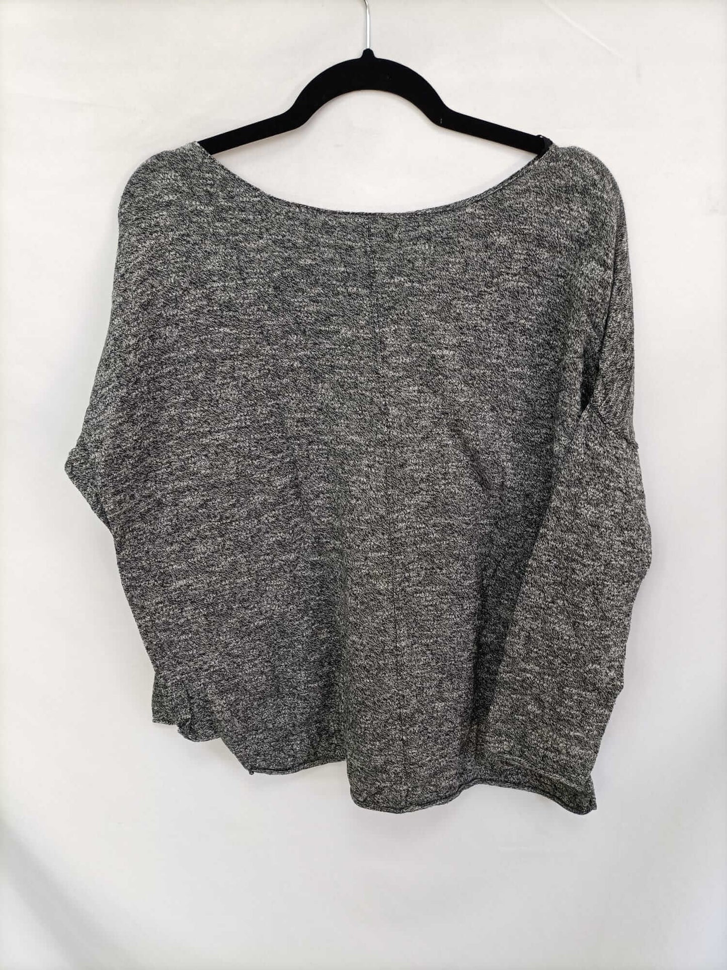 ZARA. Jersey gris jaspeado T.s