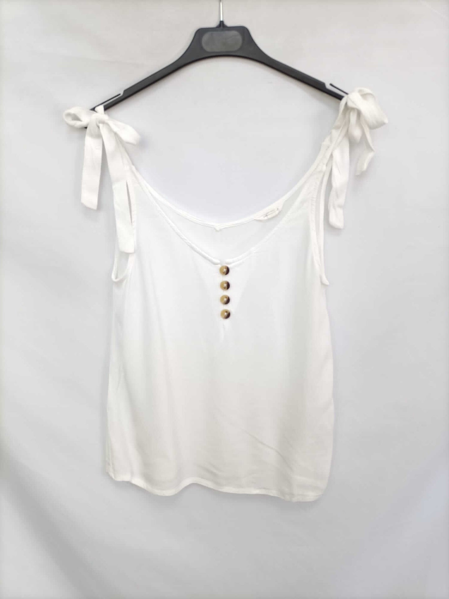SPRINGFIELD. Top blanco tirantes T.36