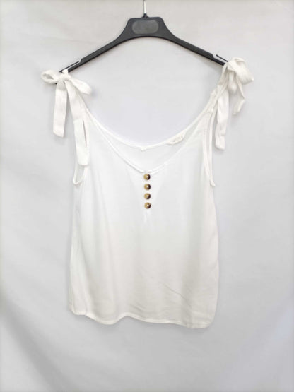 SPRINGFIELD. Top blanco tirantes T.36
