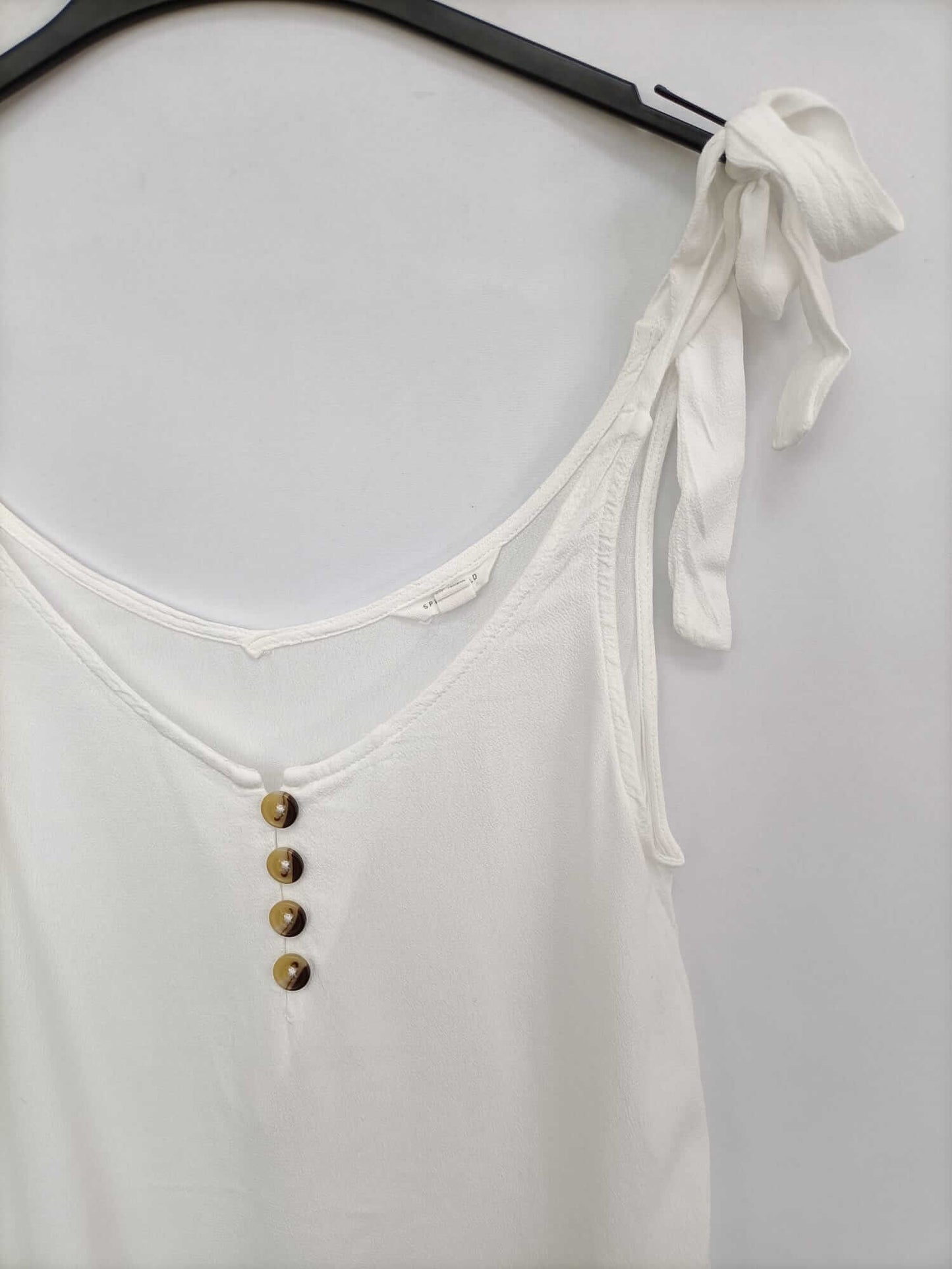 SPRINGFIELD. Top blanco tirantes T.36