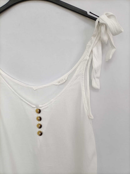 SPRINGFIELD. Top blanco tirantes T.36