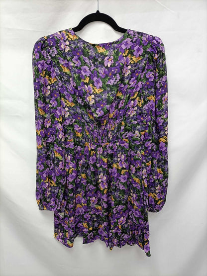 PULL&BEAR.Vestido corto flores T.L