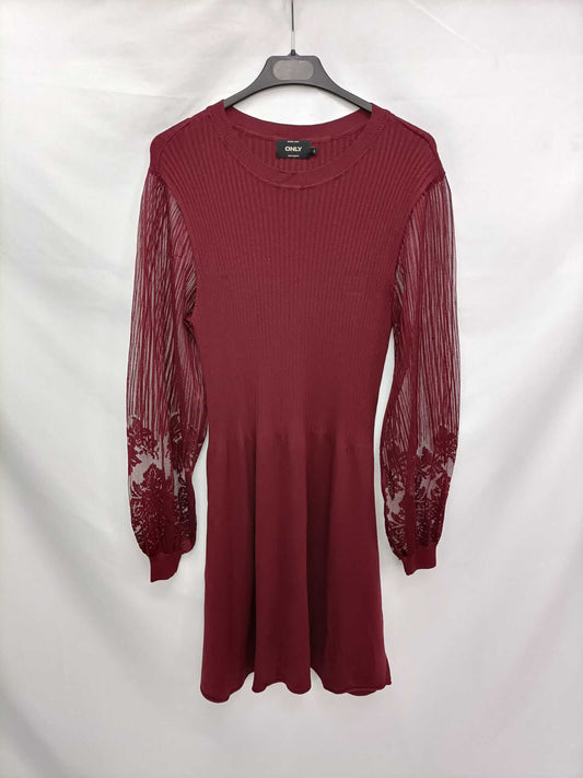 ONLY.Burgundy dress TL