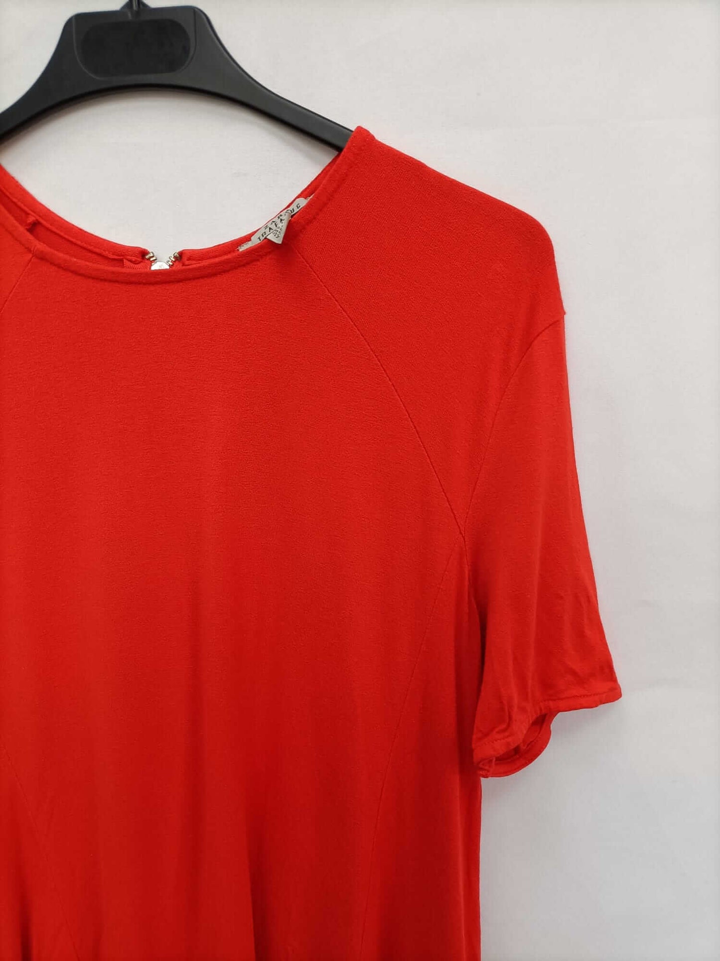 ZARA.Vestido corto naranja T.m