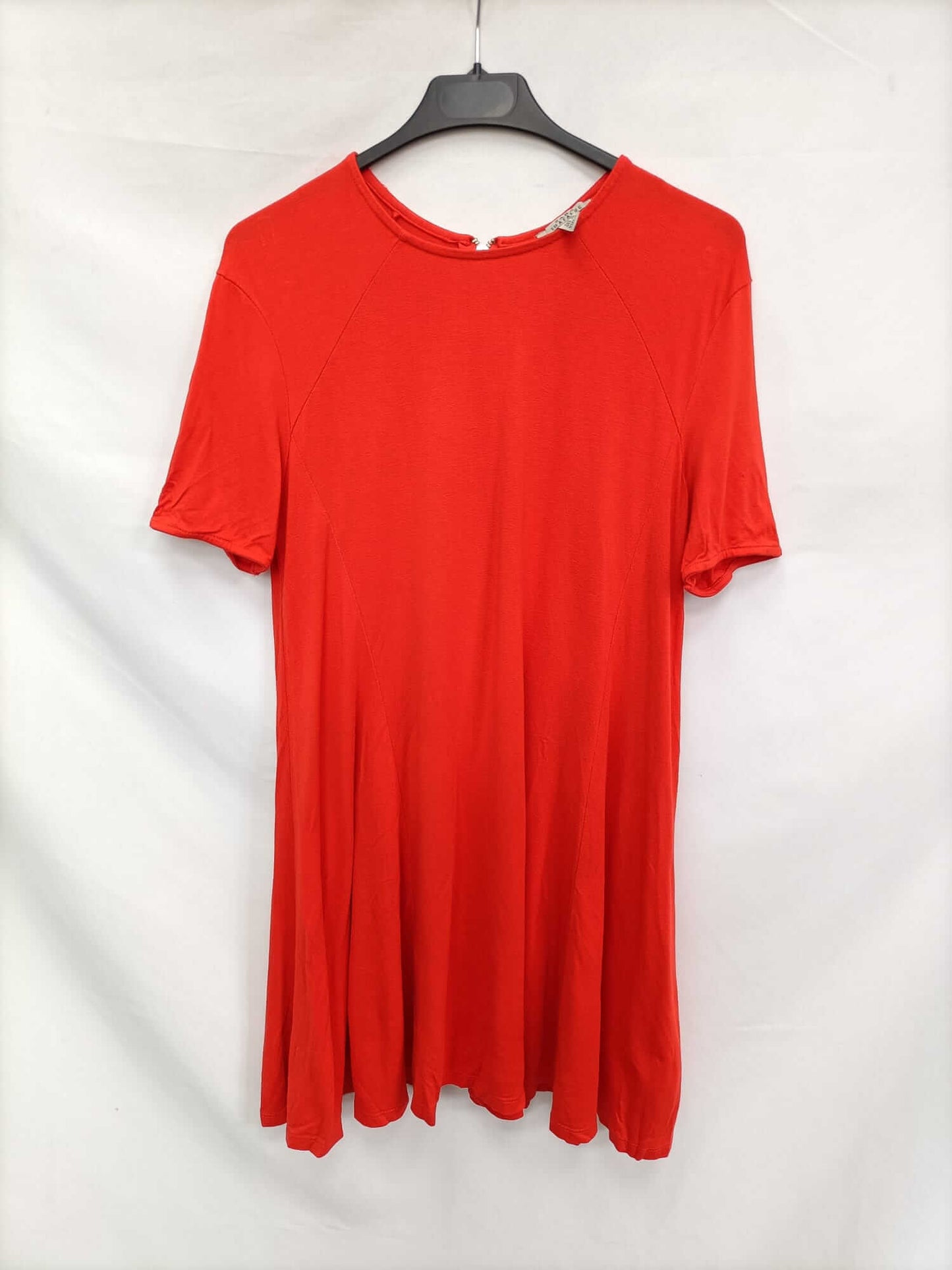 ZARA.Vestido corto naranja T.m
