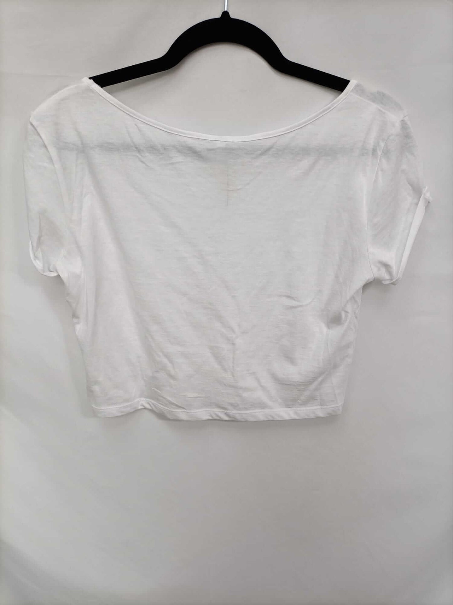 STRADIVARIUS.Basic white t-shirt TL