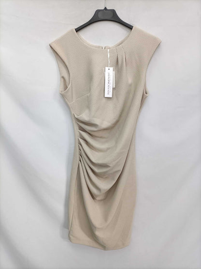RINASCIMIENTO.Vestido midi beige T.m