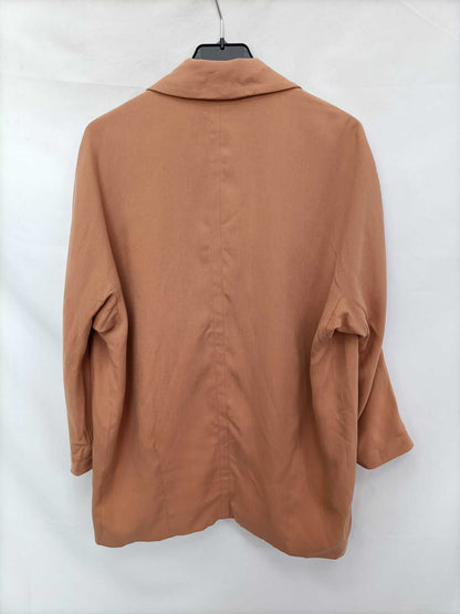 ZARA. Pastel orange blazer T.xs