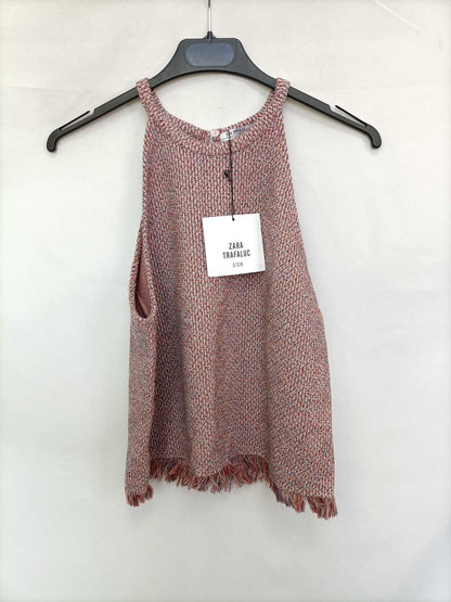 ZARA. Multicolor halterneck top Ts