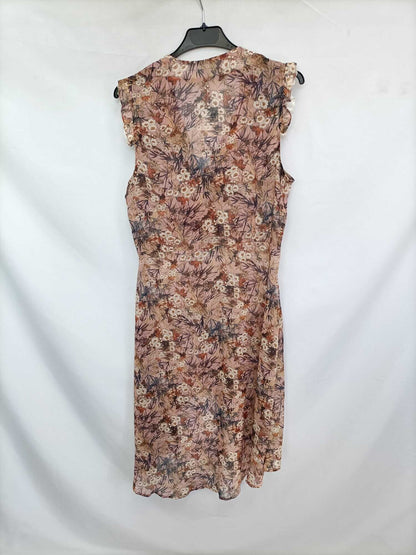 MANGO. Blusa smoking flores T.s