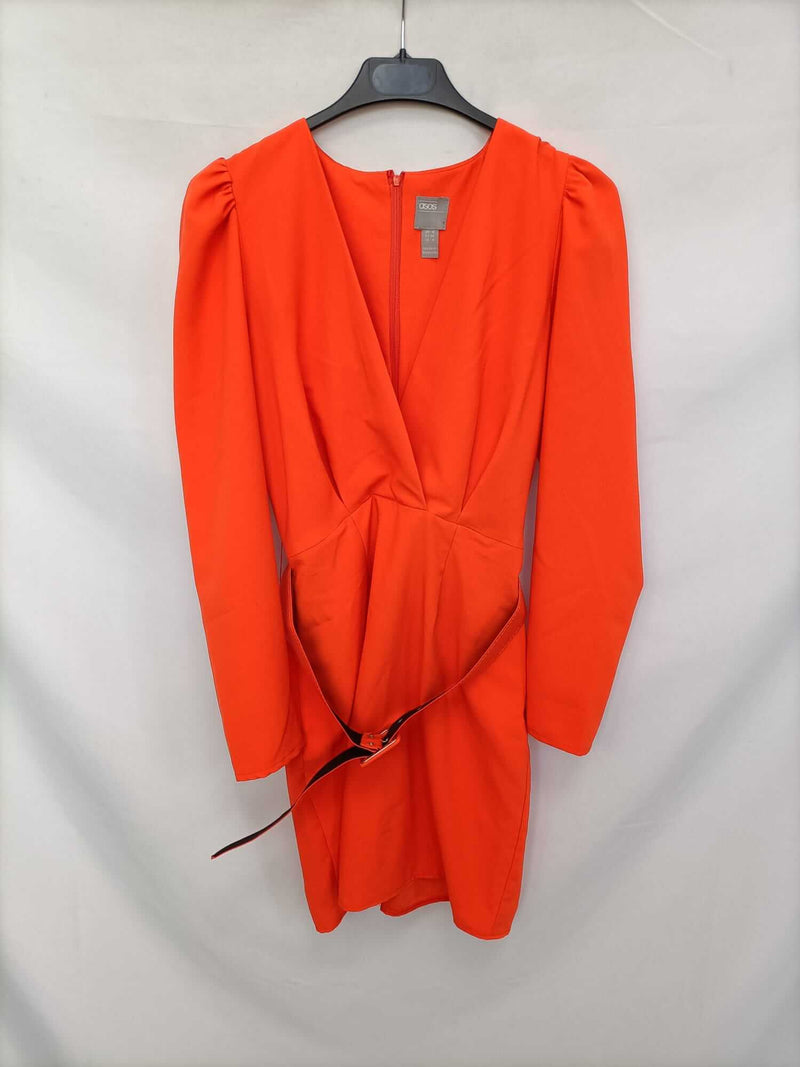 ASOS. Vestido naranja fluor T.36