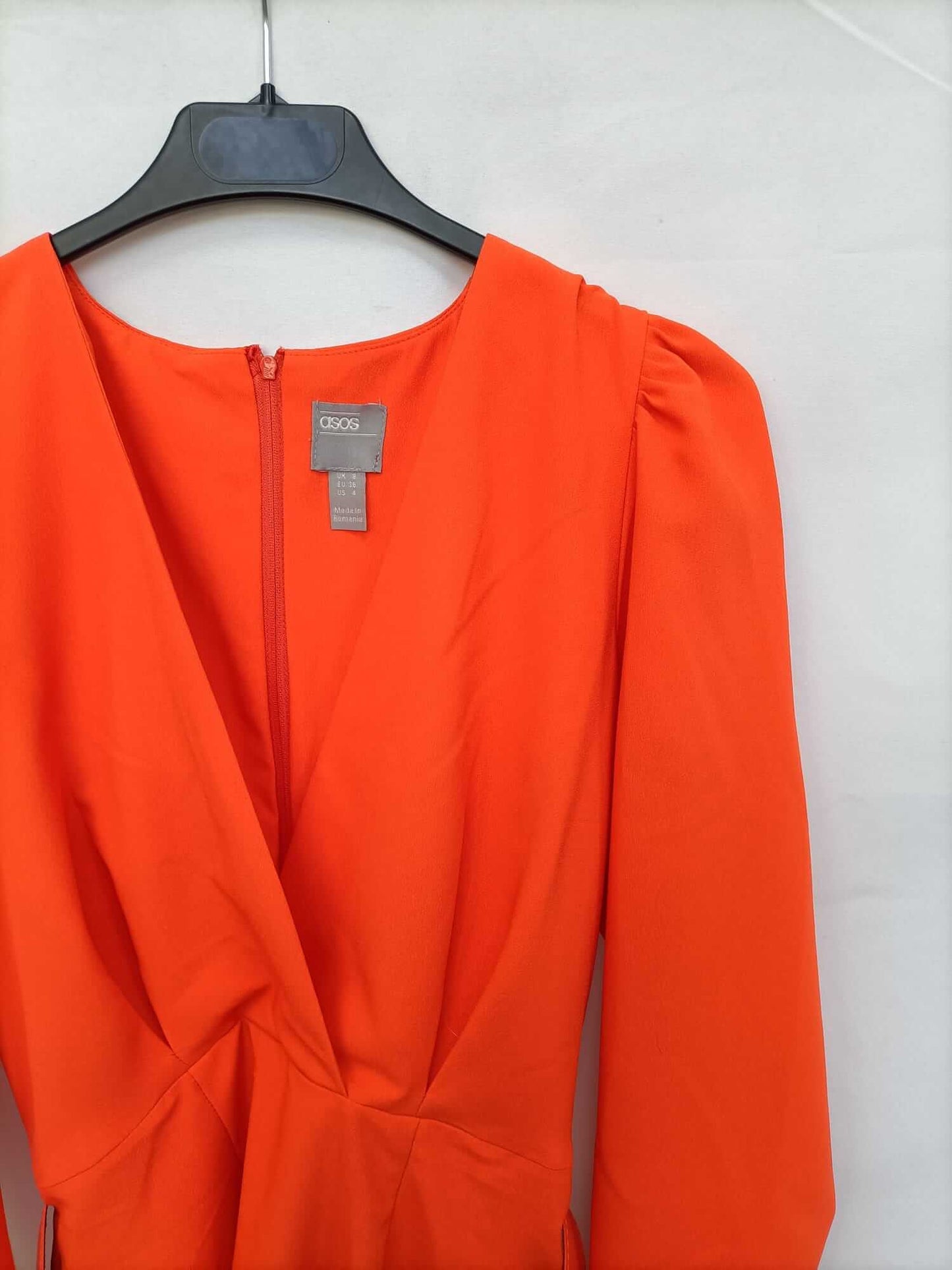 ASOS. Vestido naranja fluor T.36
