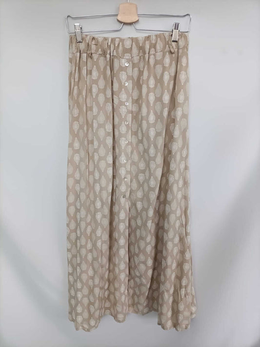 OTRAS. Falda larga beige Tu (s/m)