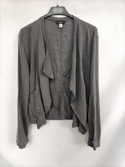 SUPPLIES. Cazadora gris lino T.s