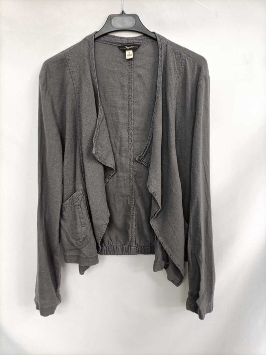 SUPPLIES. Cazadora gris lino T.s