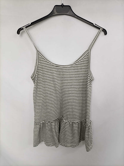 GREEN COAST. Top rayas y botones T.xs