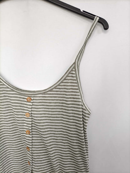 GREEN COAST. Top rayas y botones T.xs