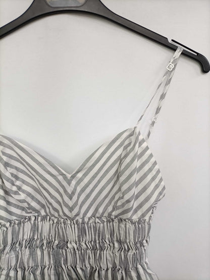 EXPRESS. Top rayas gris y blanco T.xs