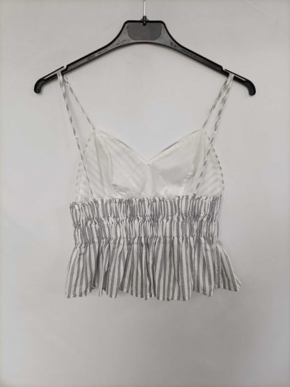 EXPRESS. Top rayas gris y blanco T.xs