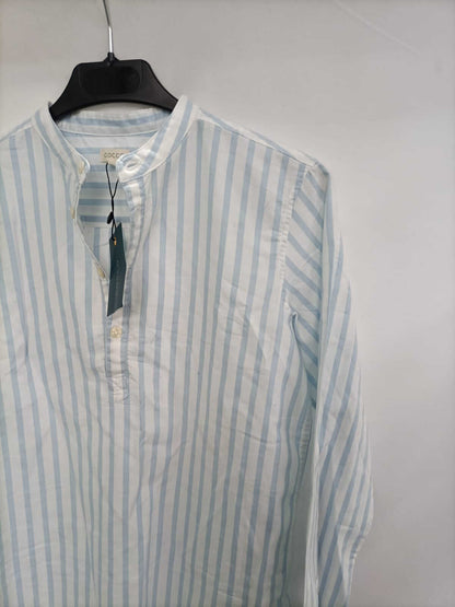 GOCCO. Camisa rayas cuello mano T.11/12