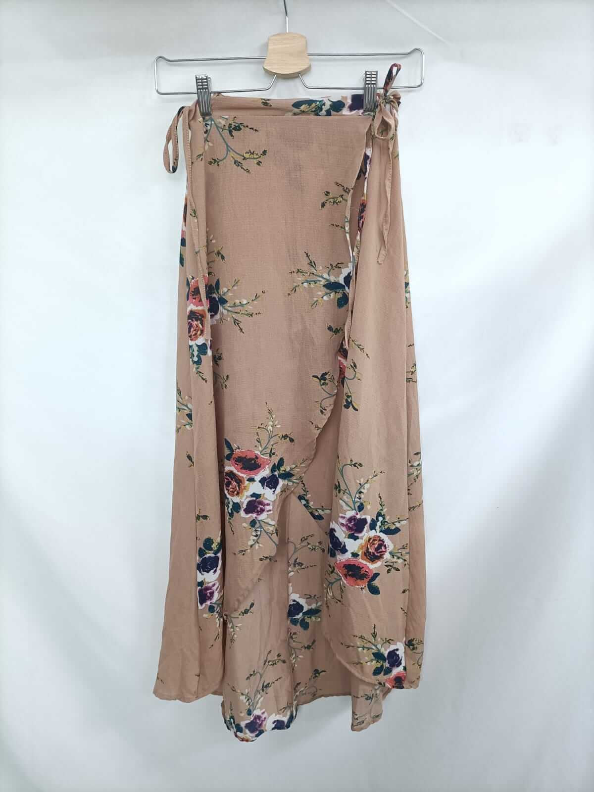 OTRAS. Falda nude flores T.s