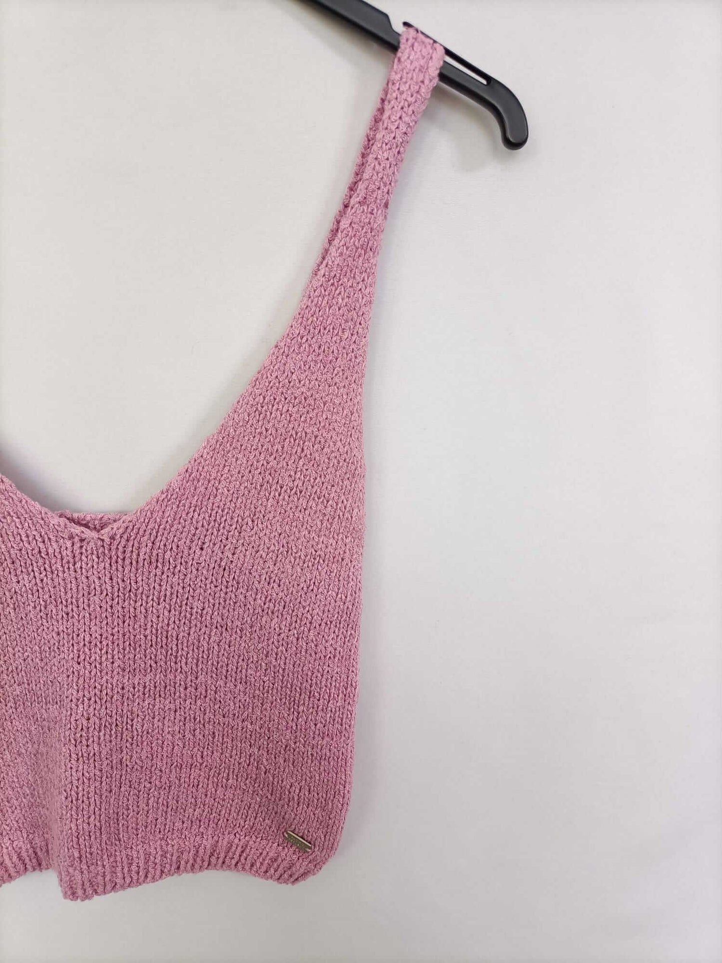 PULL&BEAR. Top punto rosa T.xs