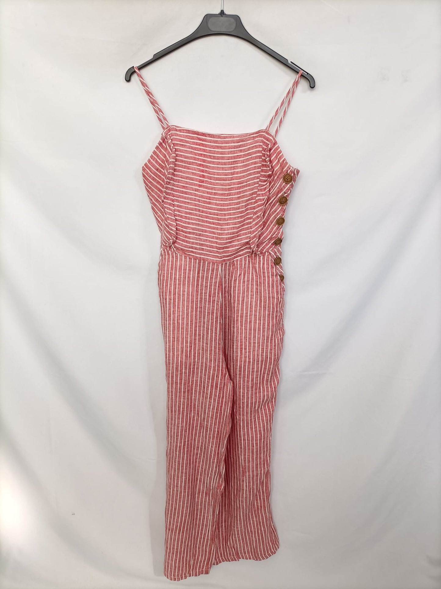 MANGO. Mono lino rayas T.xx