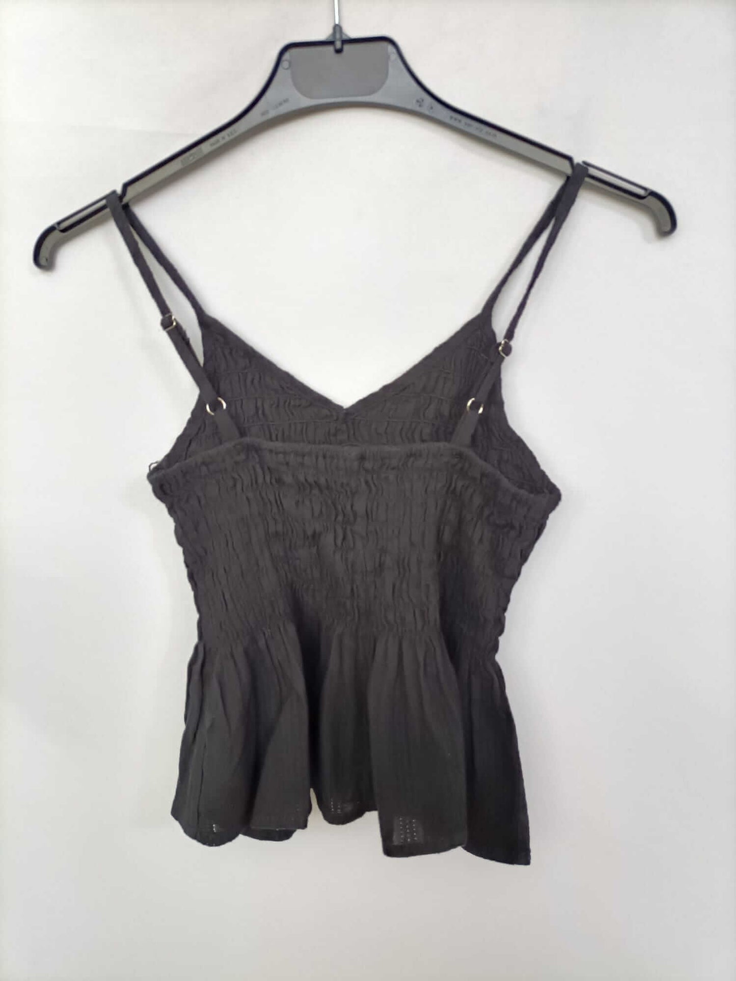 SHEIN.Top  negro nido de abeja T.s