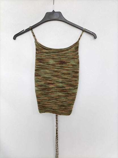 SHEIN. Top punto tonos tierra T.s