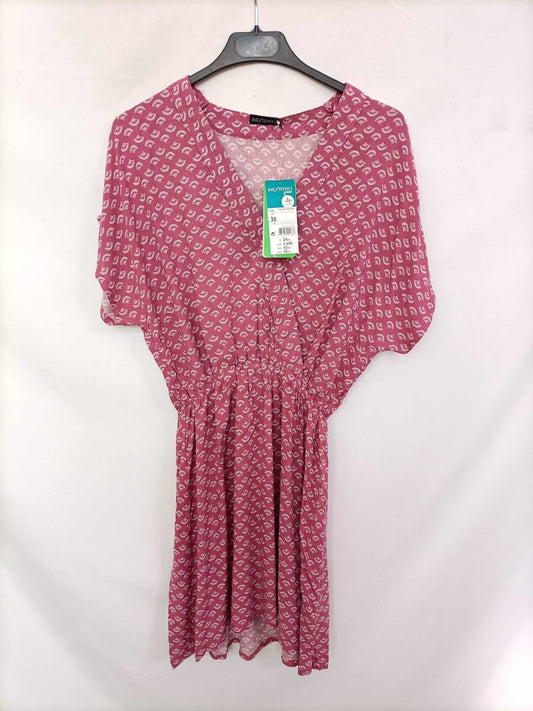UNEXTENSIVE. Pink fan dress size 36