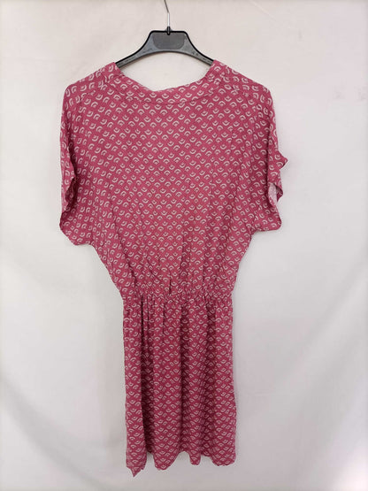 UNEXTENSIVE. Pink fan dress size 36