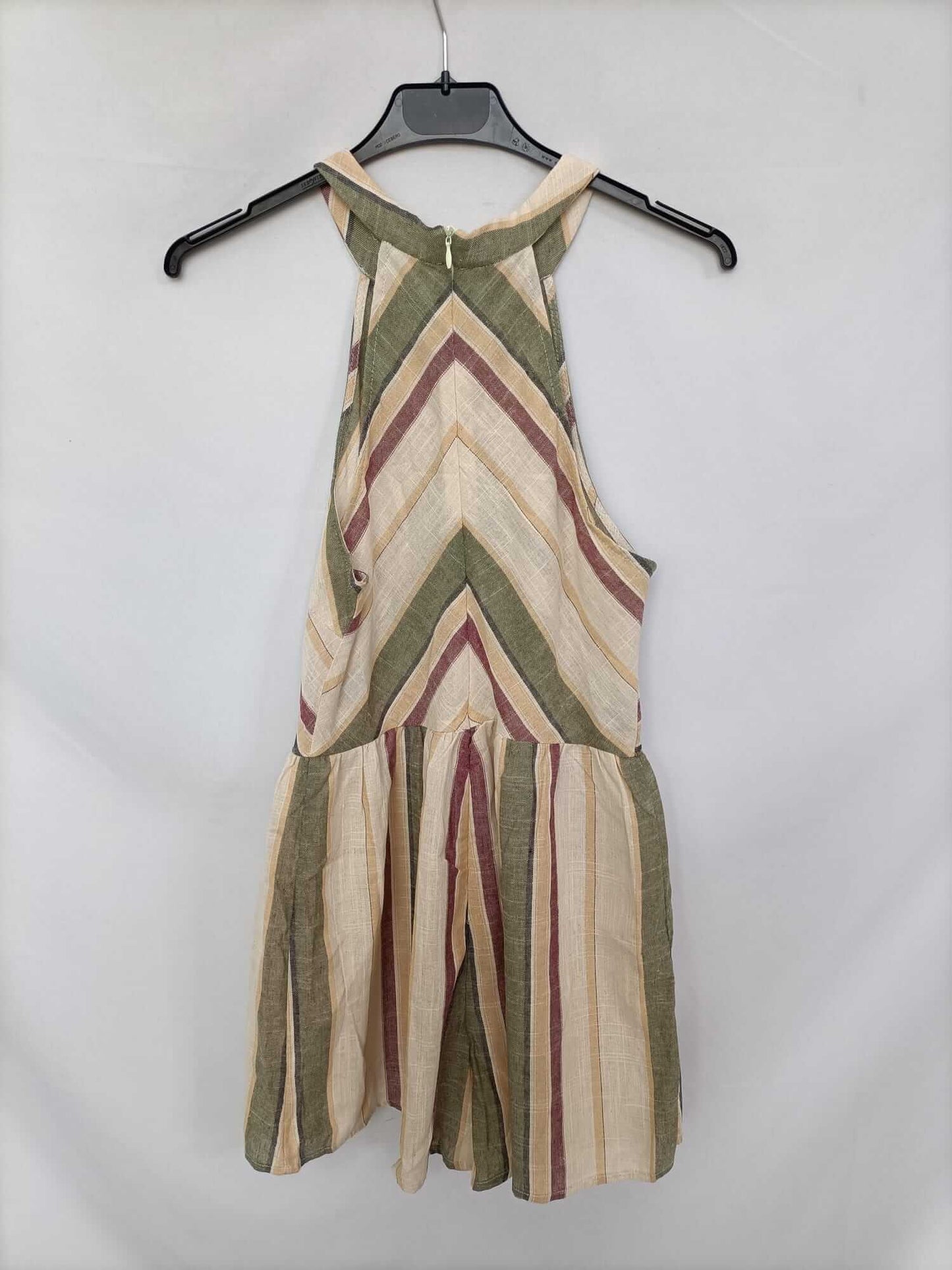 SHEIN. Mono beige rayas T.s