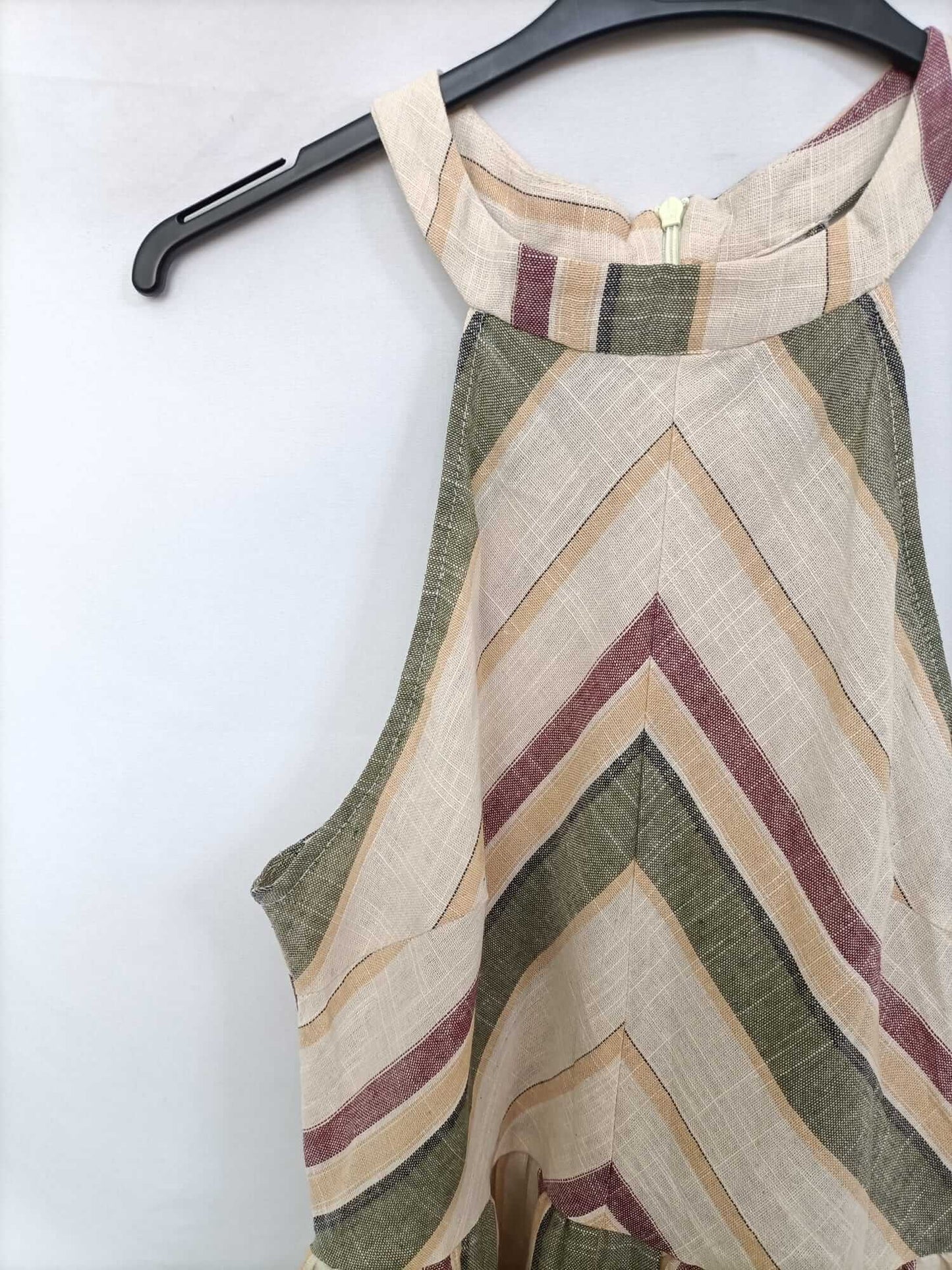 SHEIN. Mono beige rayas T.s