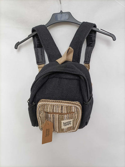 HEMP&HOPE. Mochila mini negra