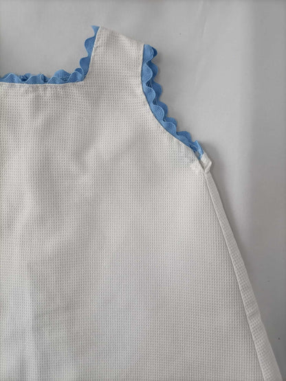 OTRAS.Faldón blanco piqué T.9-12 meses