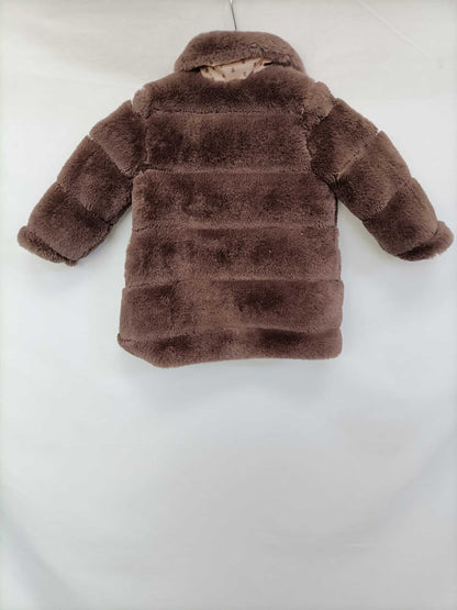 TUTTO PICCOLO.Abrigo marrón pelito T.12 meses