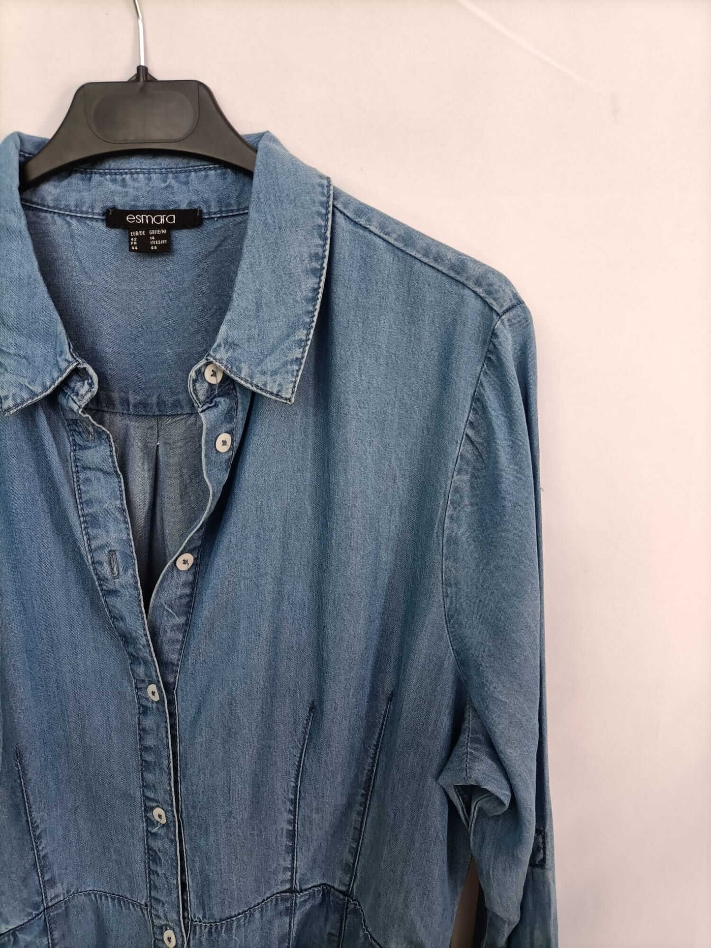 ESMARA. Denim shirt dress T.42