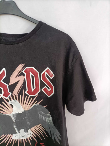 MEKKDES. Camiseta negra roquera T.xs/s