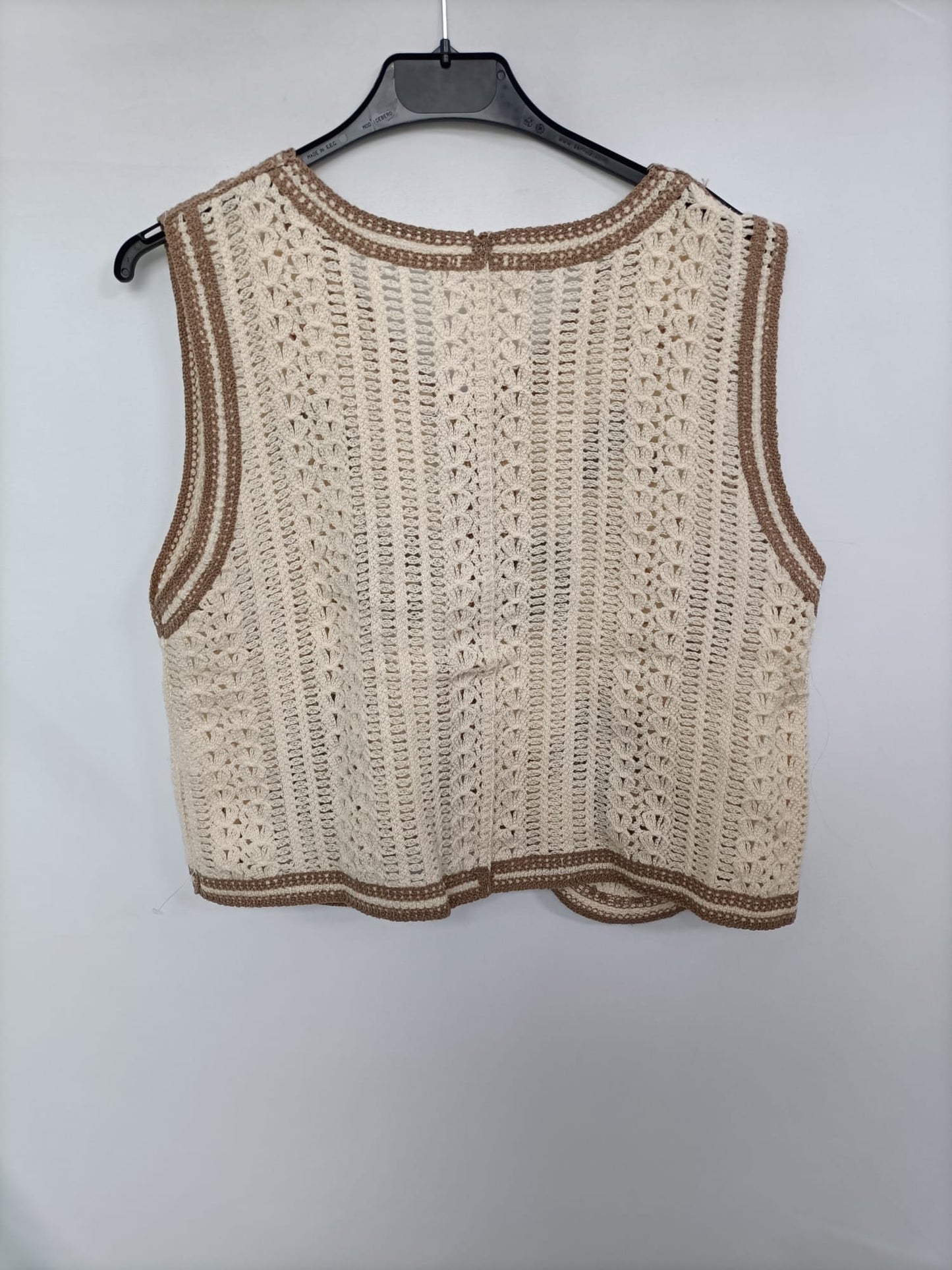 OTHERS. Beige crochet vest Your