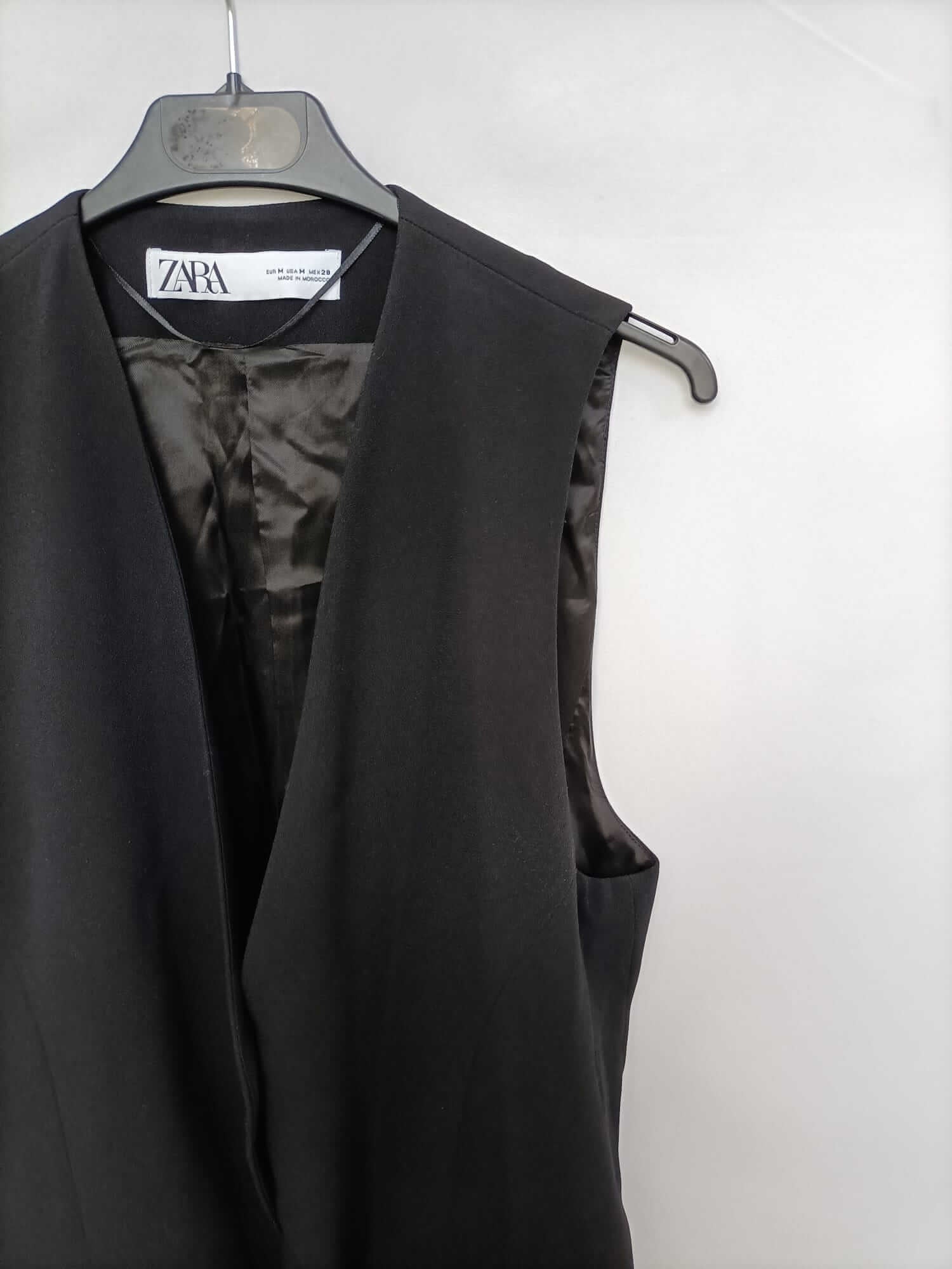 Chaleco Negro Chaleco Largo De Vestir Mujer Chaleco Largo Negro