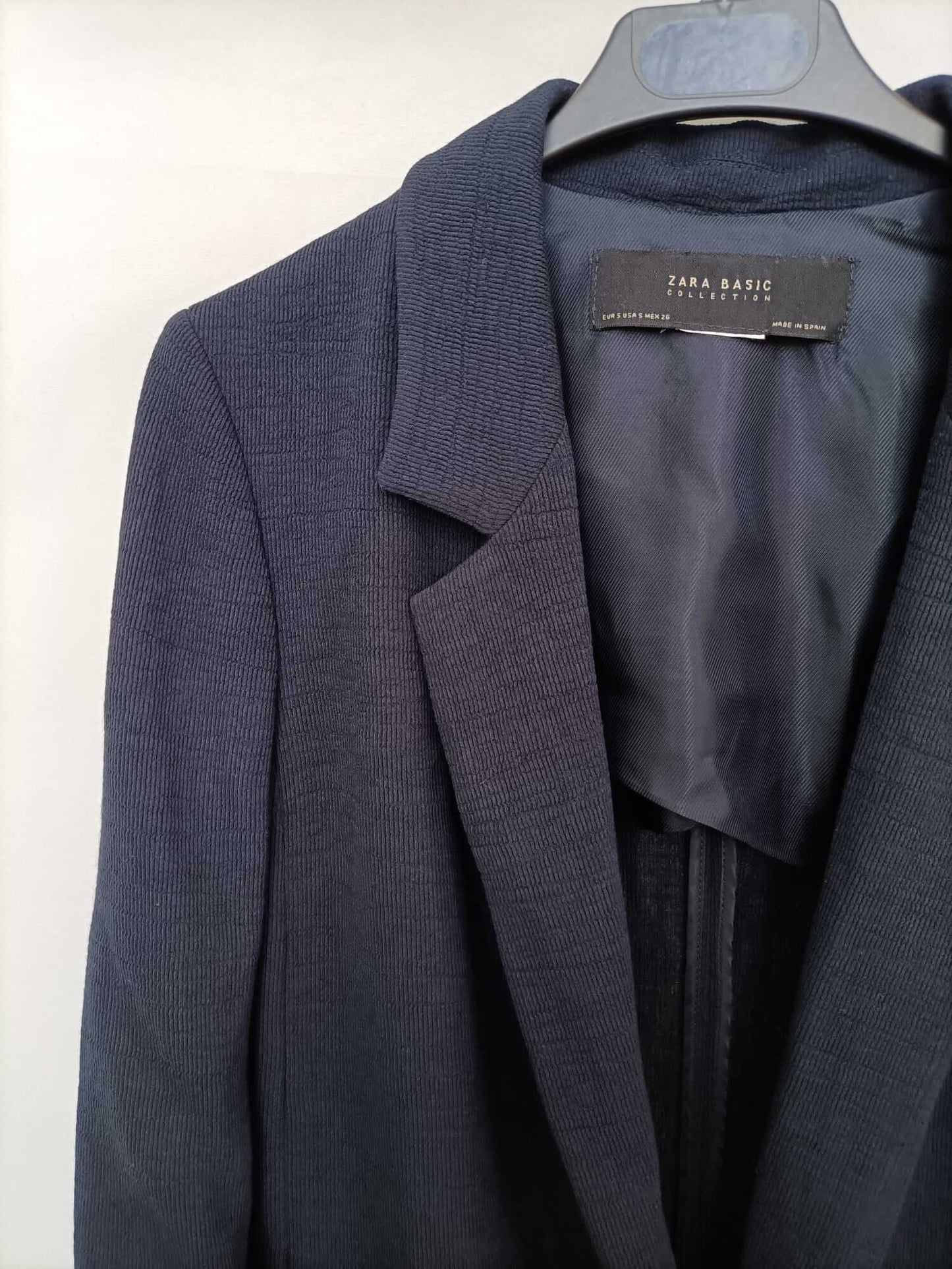 ZARA. Blazer azul larga T.s