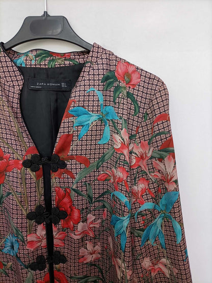 ZARA. Blazer/blusa japonesa T.s