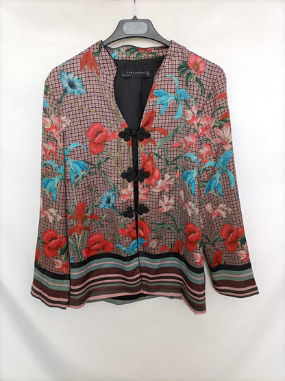 ZARA. Blazer/blusa japonesa T.s