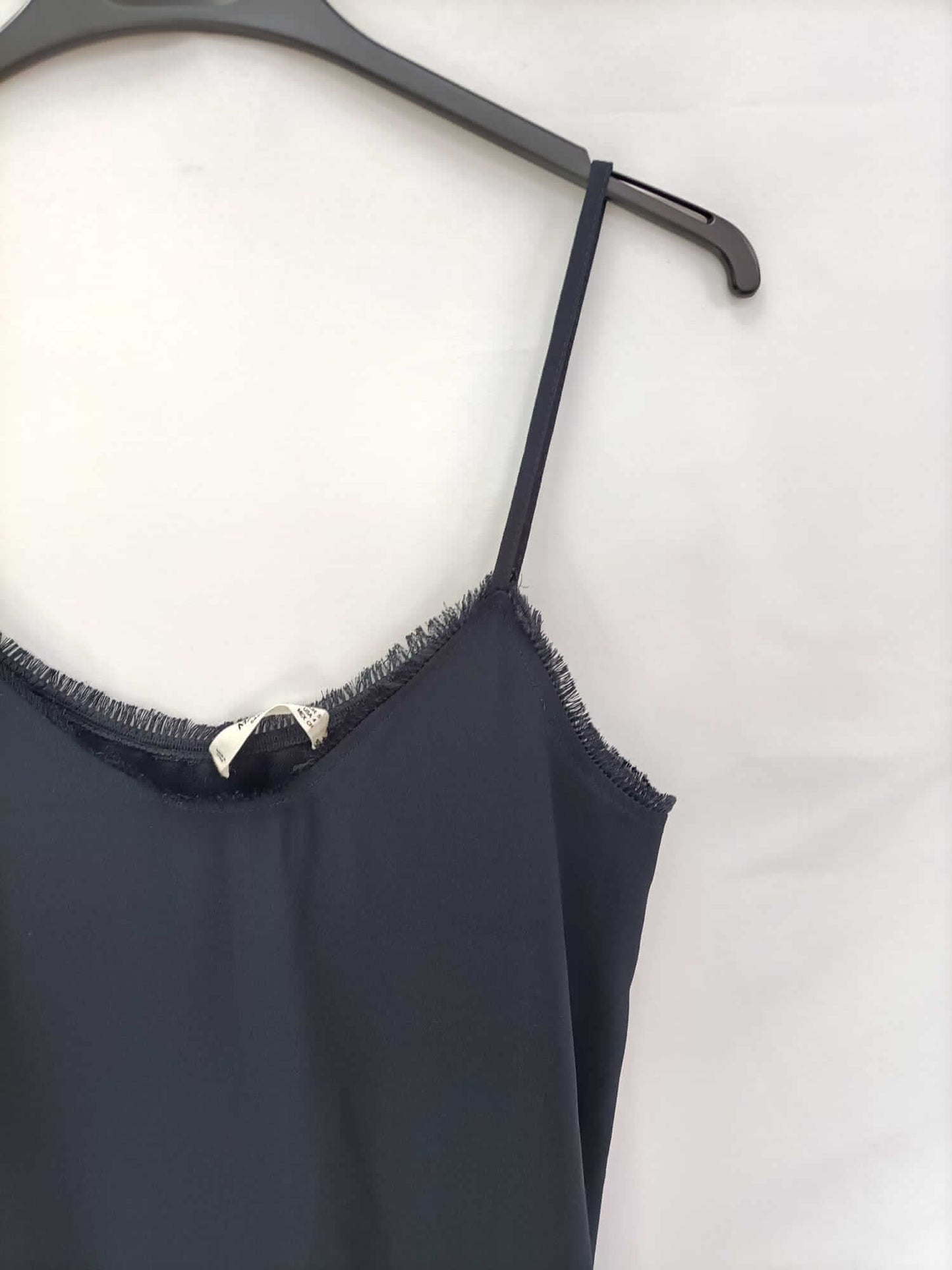 MANGO.Vestido azul lencero T.s