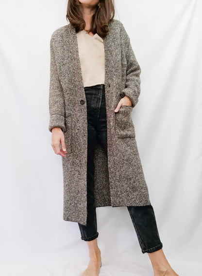 UNIQLO.Abrigo largo entretiempo T.s