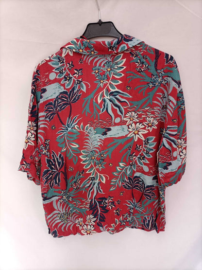 PULL&BEAR.Camisa burdeos T.m