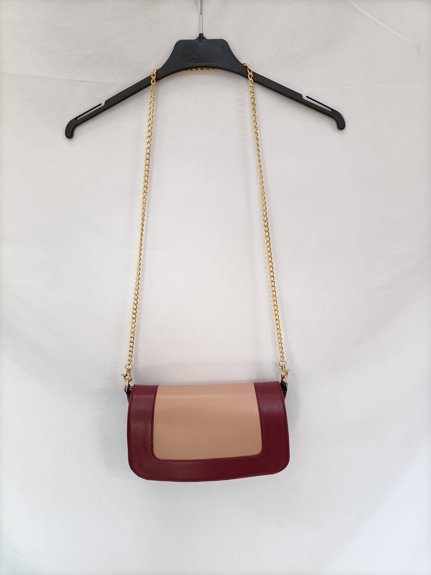 YKK.Bolso negro doble solapa intercambiable