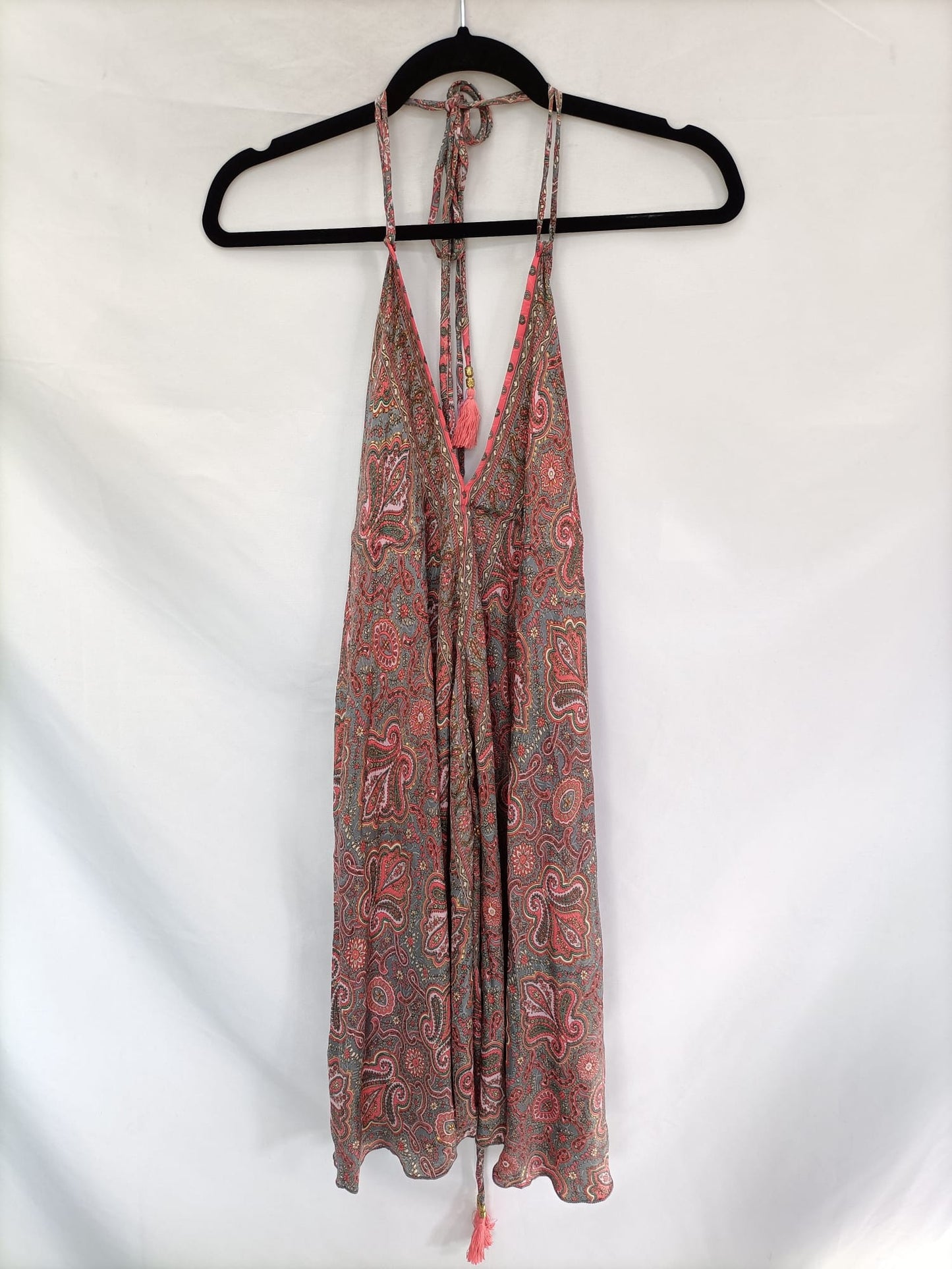 BOHO STYLE.Vestido corto rosa TU