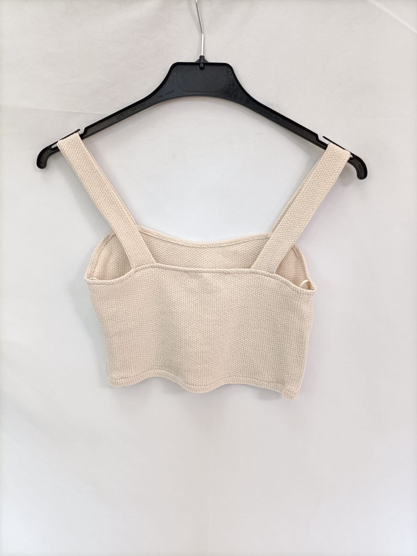 PULL&amp;BEAR.Croptop beige knit Ts