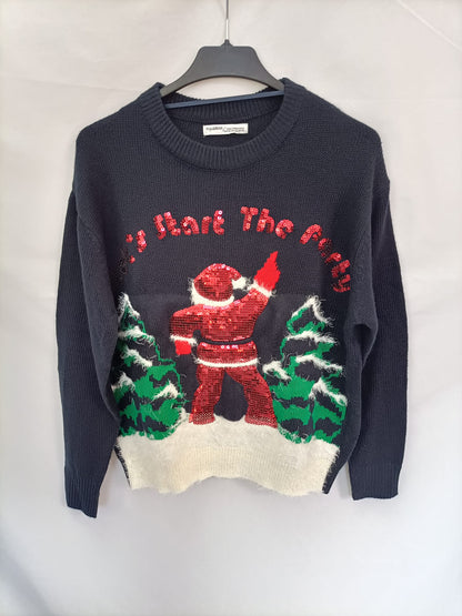 MarketPULL&BEAR.Jersey azul marino T.xs